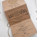 KRAFT TRIFOLD INVITATION