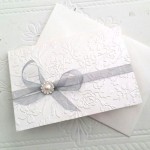 ROSE EMBOSSED INVITATION