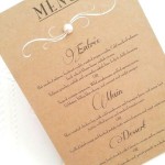 rustic menu a5